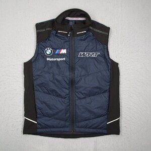 Racing Spirit BMW Vest Mens Medium Blue Lightweight Puffer Full Zip WRT Race